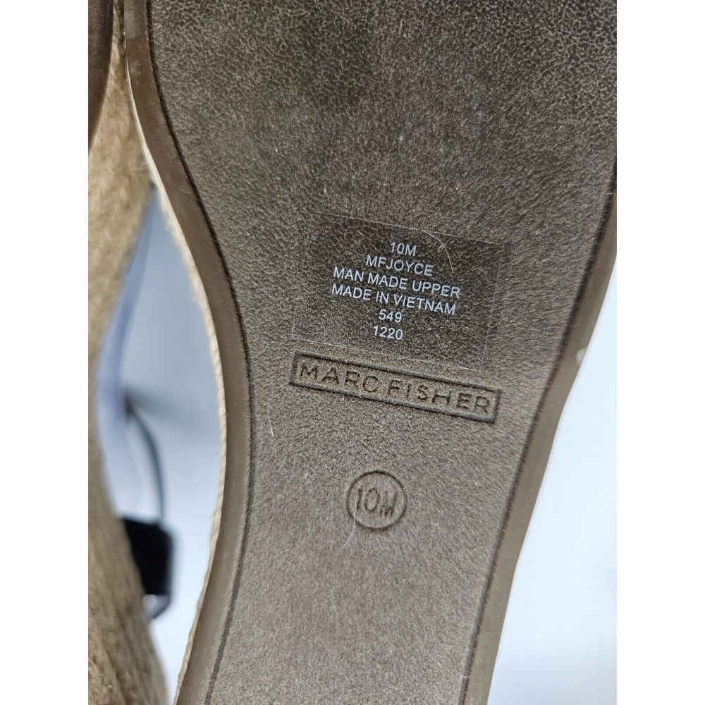 Marc Fisher Womens Joyce Sandals Size 10M Black Vegan Leather Studded Platform - Picture 10 of 12